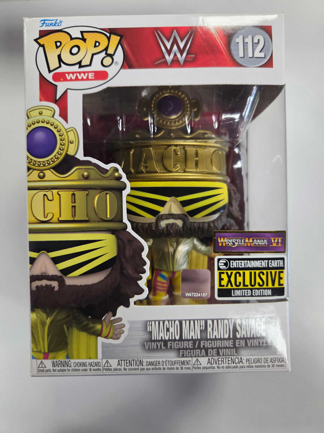 Funko Pop! Macho Man Randy Savage #112, Entertainment Earth. WWE FP8626