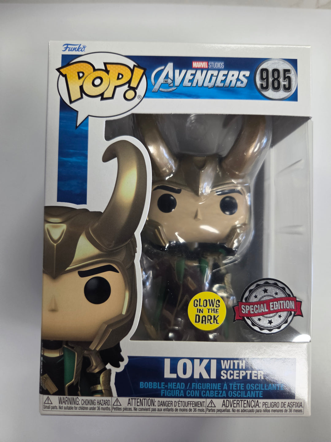 Funko Pop! Loki With Scepter [SE] #985, The Avengers. Special Edition FP8626