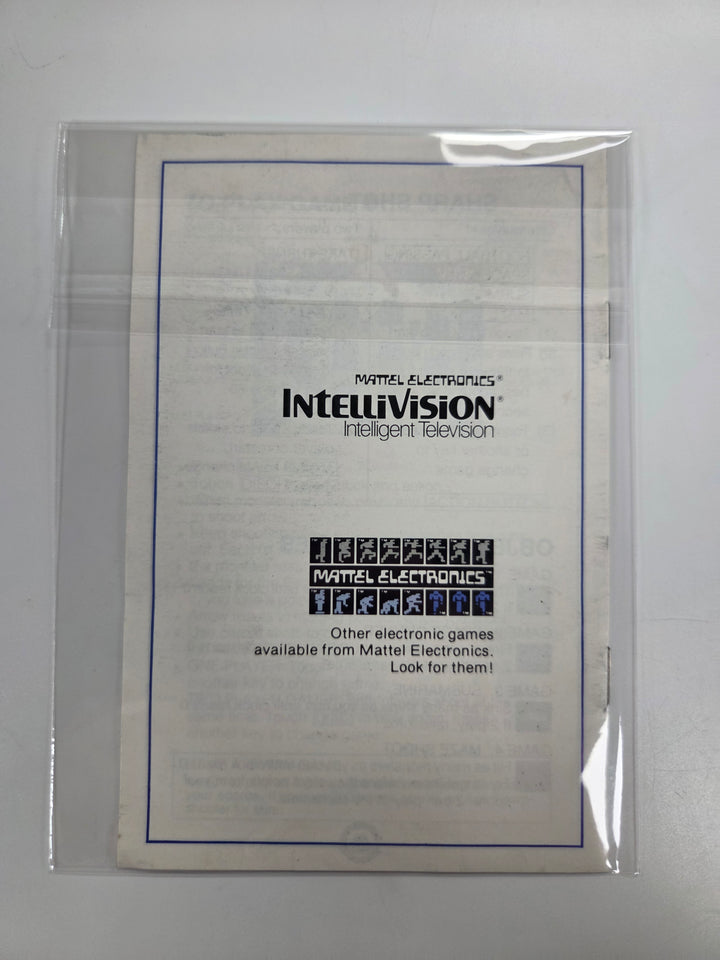 Sharp Shot Intellivision MANUAL ONLY MO8626