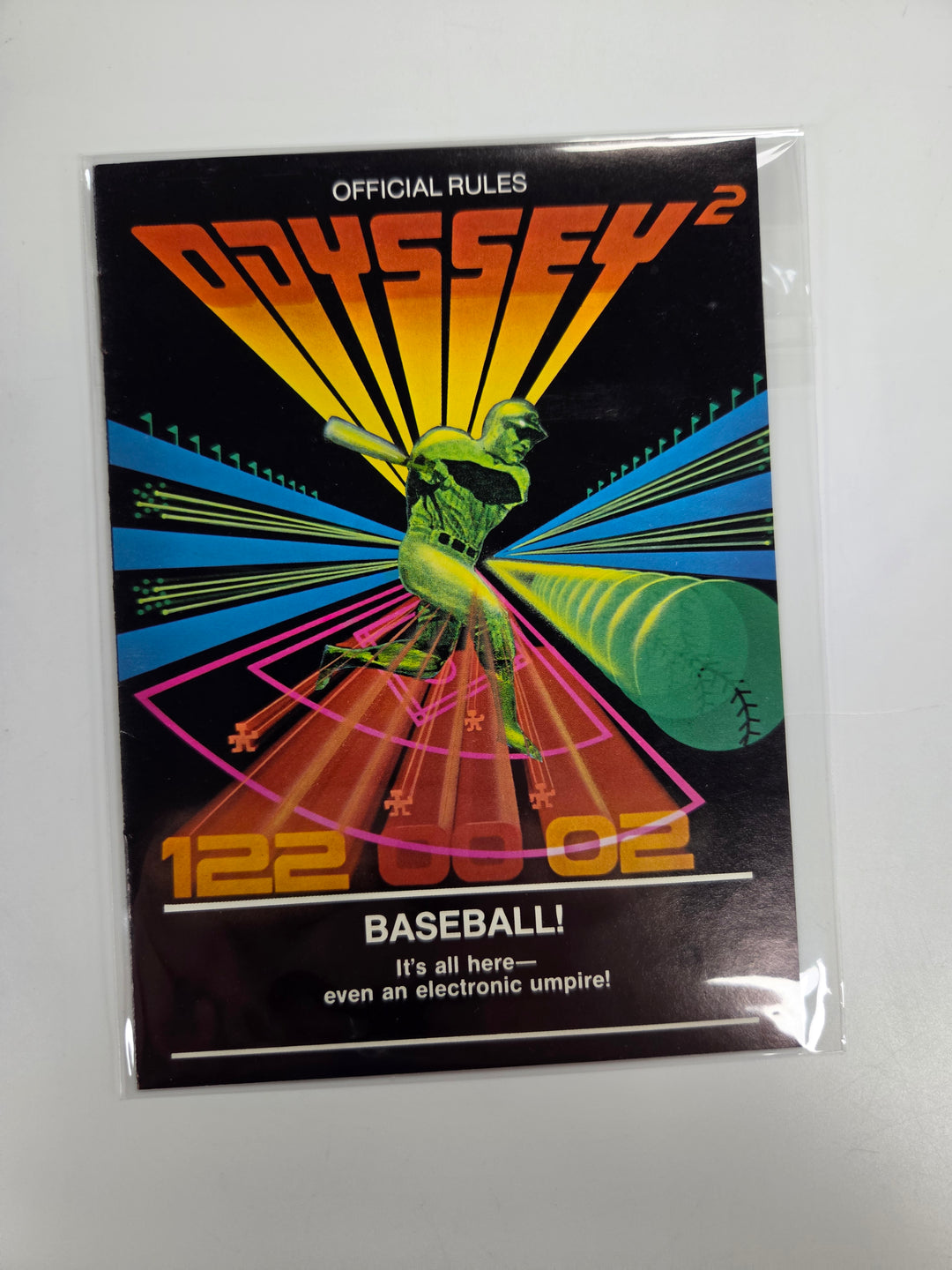 Baseball Magnavox Odyssey 2 MANUAL ONLY MO8626