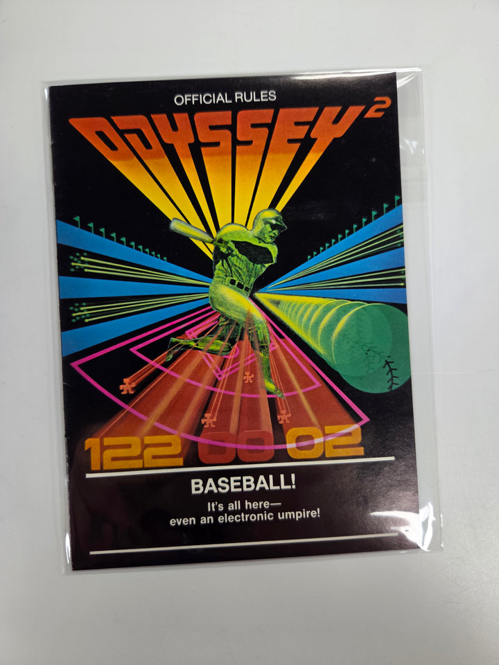 Baseball Magnavox Odyssey 2 MANUAL ONLY MO8626