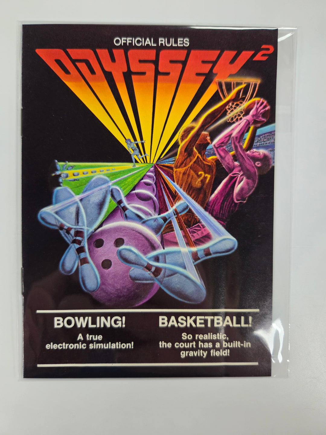 Bowling/Basketball Magnavox Odyssey 2 MANUAL ONLY MO8626