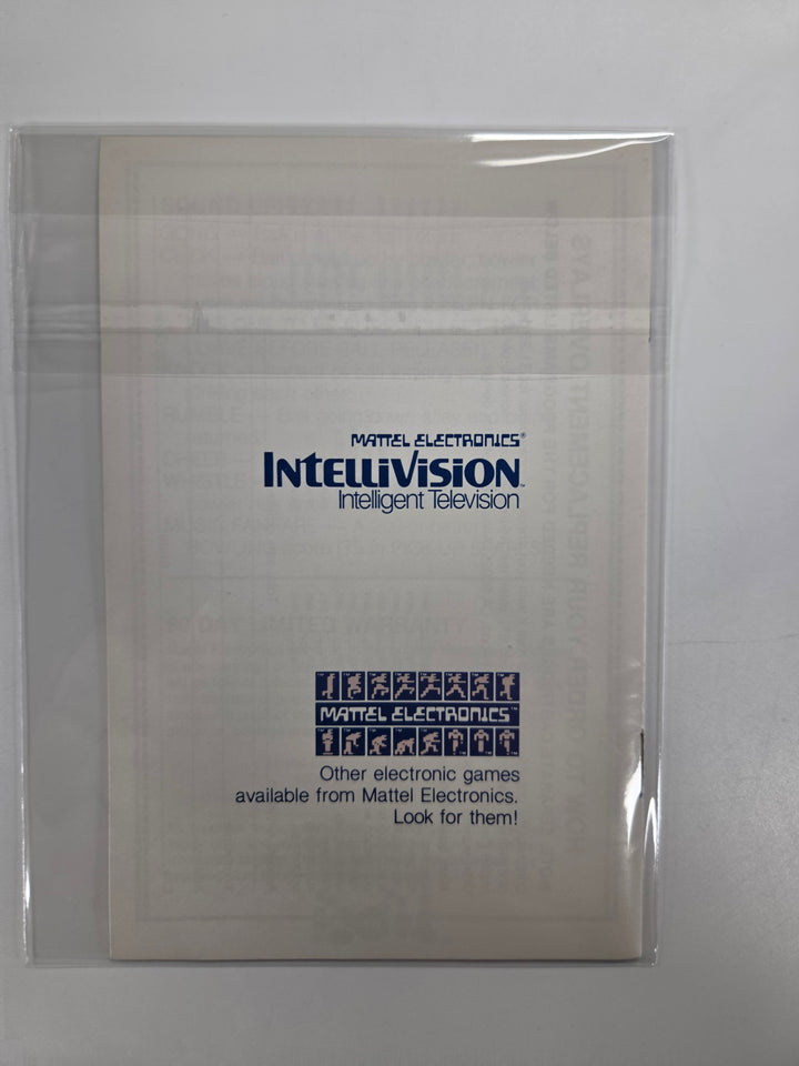 Bowling Intellivision MANUAL ONLY MO8626