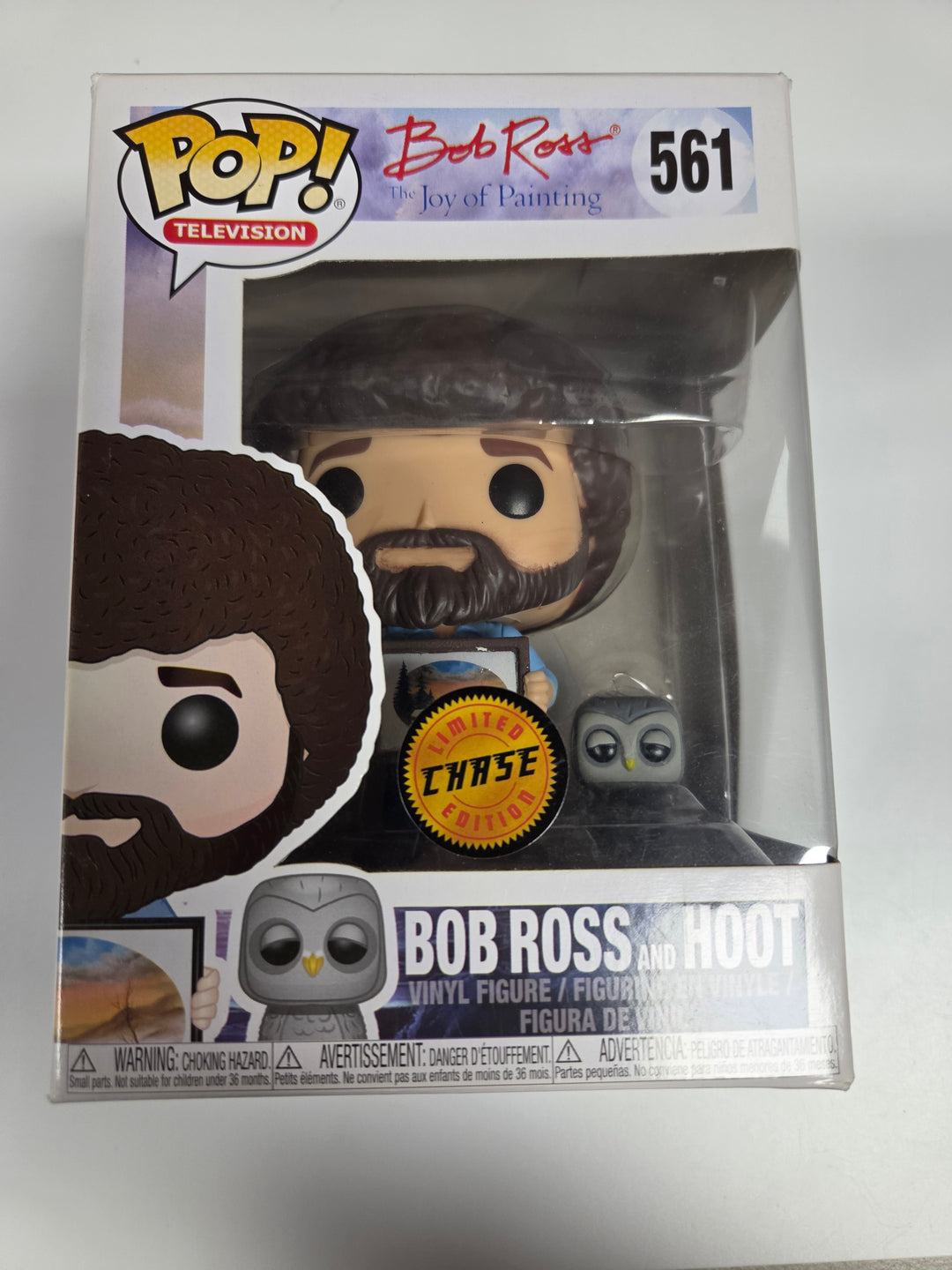 Funko Pop! Bob Ross With Hoot #561, Bob Ross: The Joy of Painting FP8826