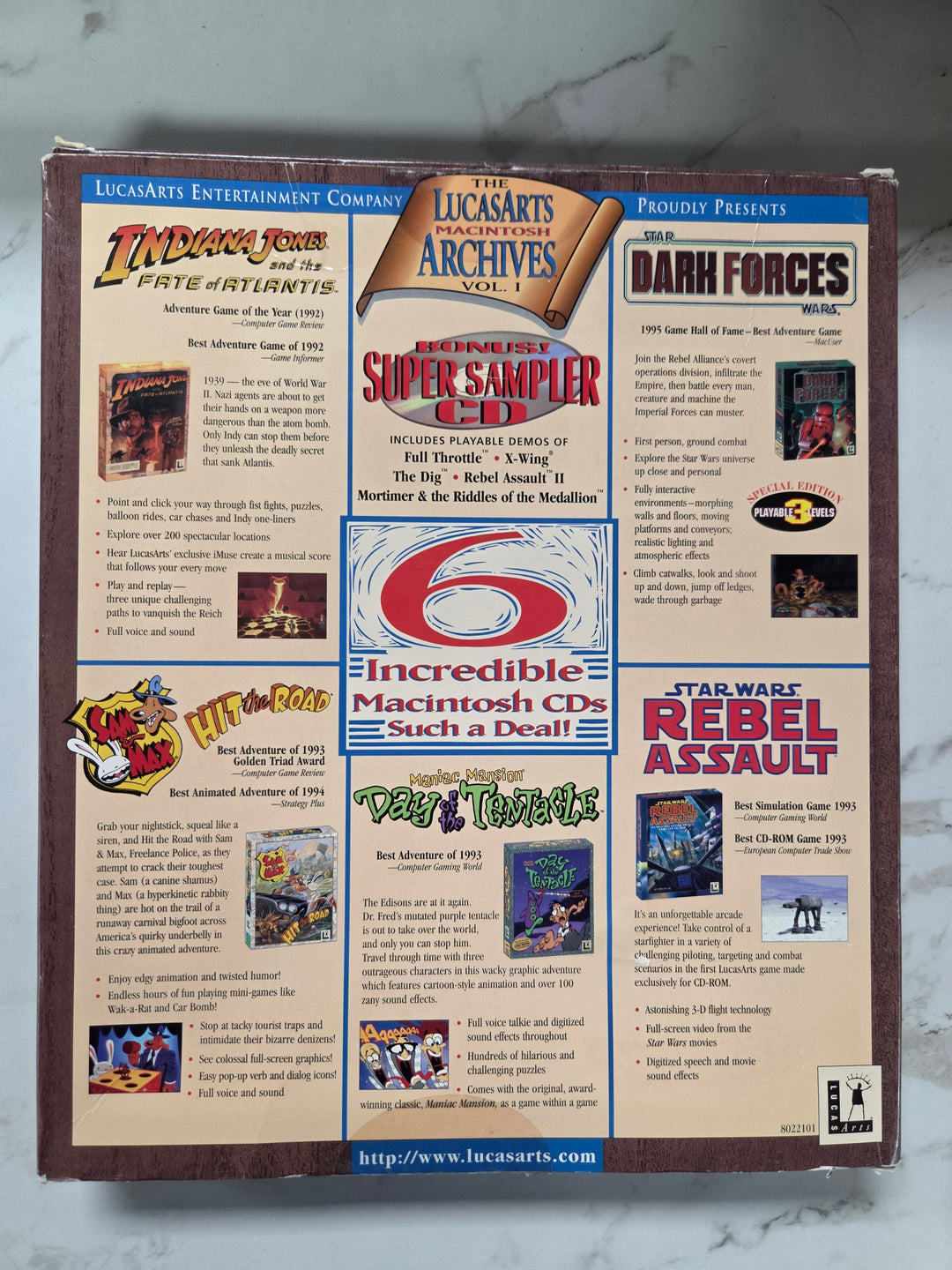 LucasArts Archives Vol. I PC (DAMAGED BOX) PC81126