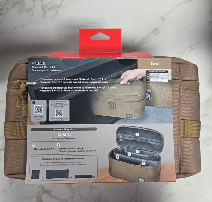 HORI Compact Carry All (Sand) for Nintendo Switch 2 NA81326