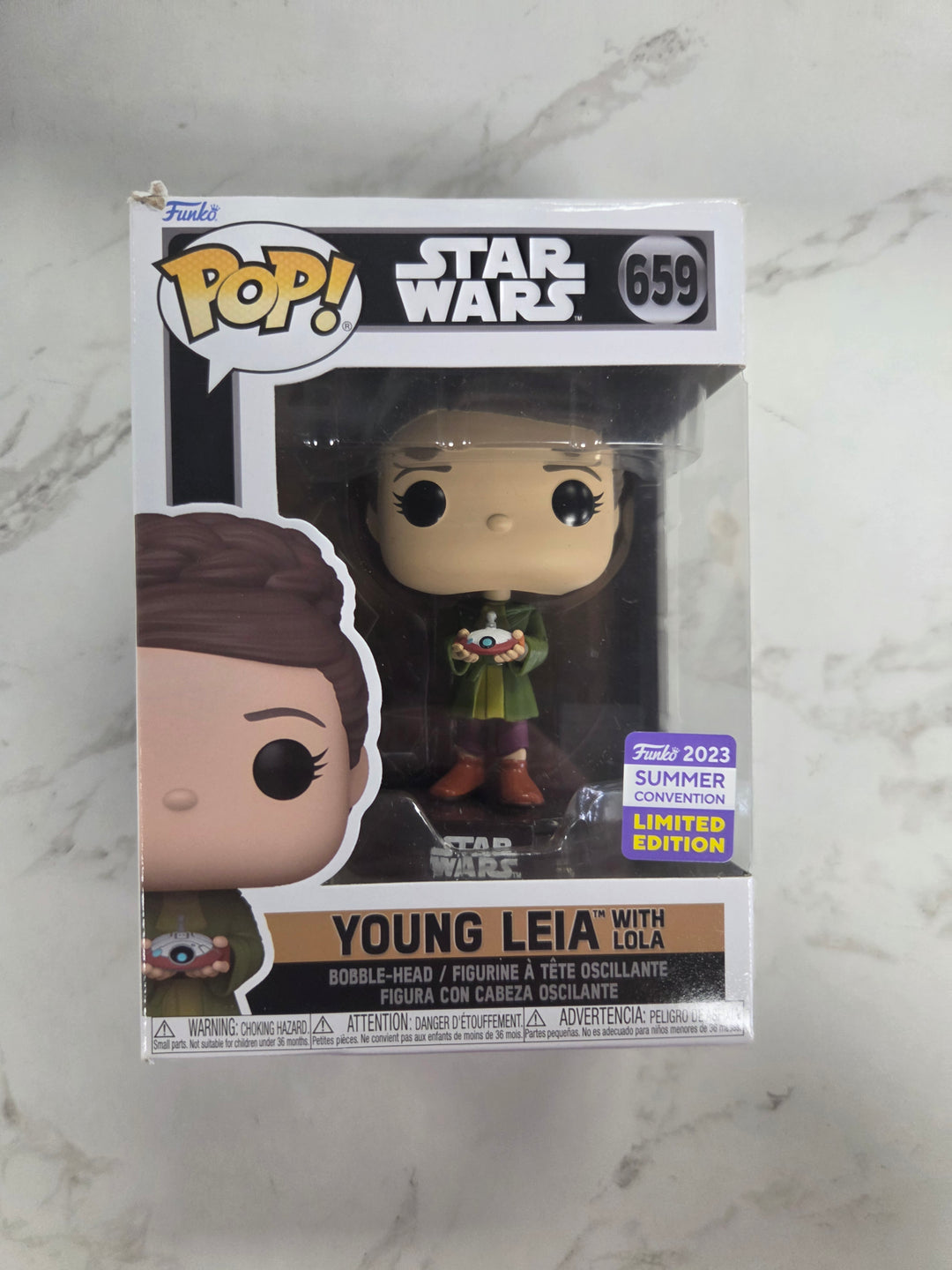 Funko Pop! Young Leia With Lola #659, Star Wars FP81426