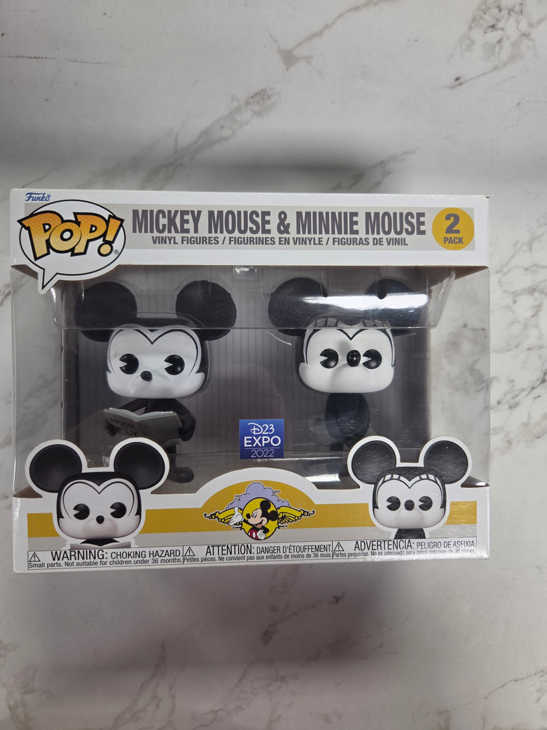 Funko Pop! Mickey Mouse & Minnie Mouse 2-Pack (D23 EXPO Exclusive), Disney FP81426