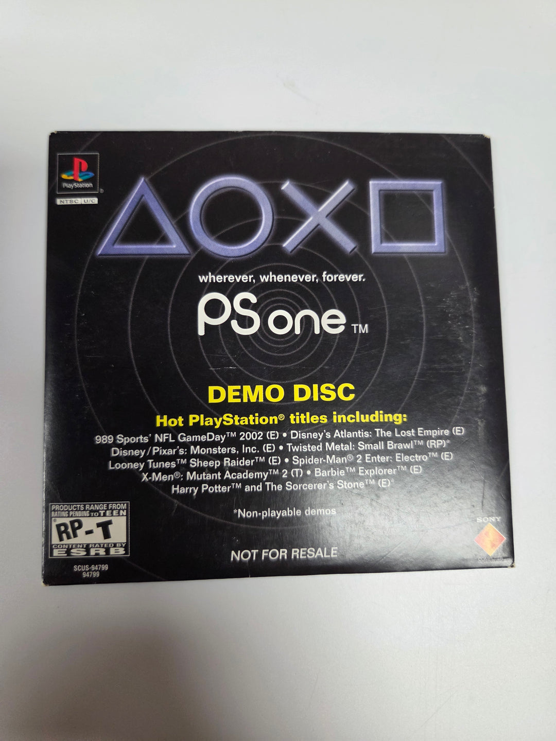 PS One Demo Disc [Not For Resale] DI81626