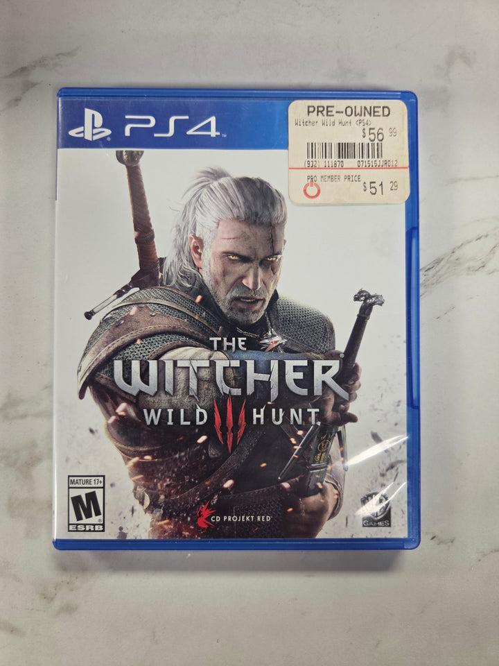 Witcher 3: Wild Hunt - PS4 CASE/OST/MANUAL ONLY CO82226