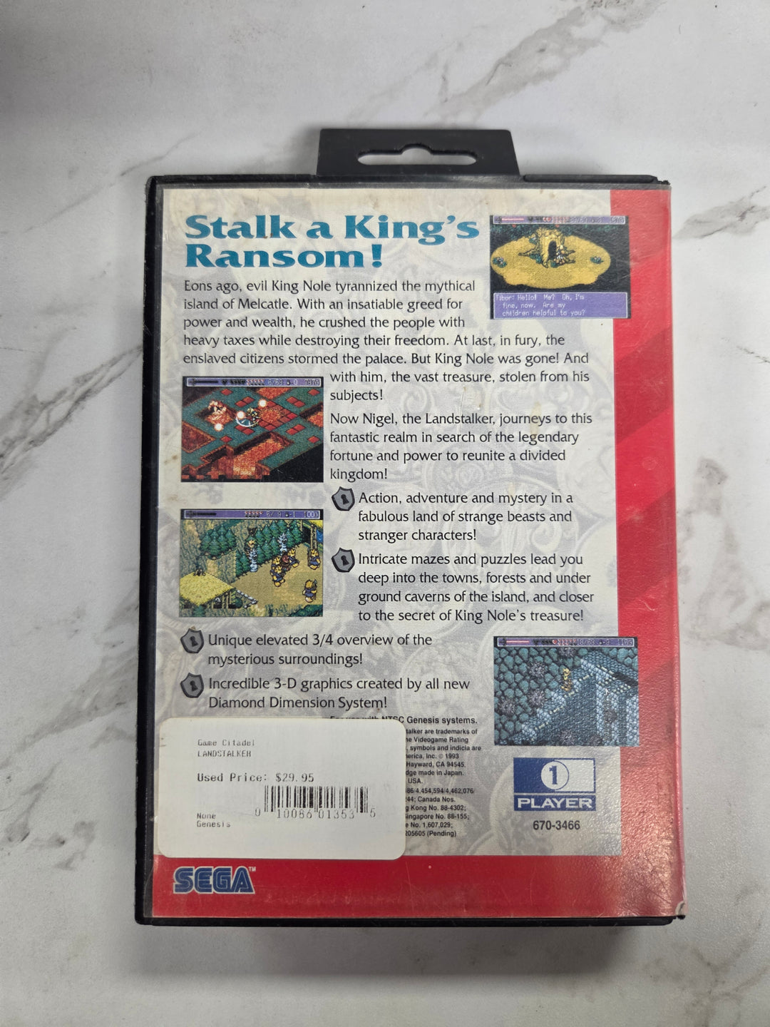 Landstalker - Sega Genesis NI82226