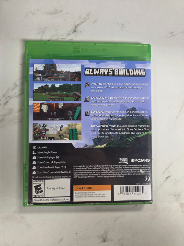 Minecraft [Includes Explorers Pack] - Xbox One CASE ONLY CO82226