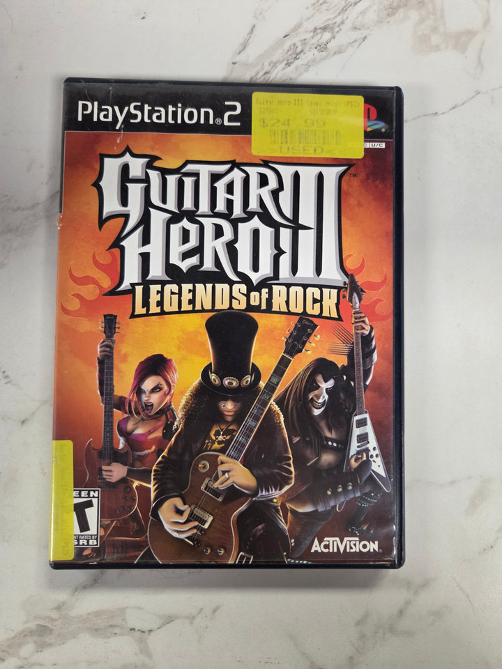 Guitar Hero III: Legends of Rock PS2 CASE ONLY CO82526