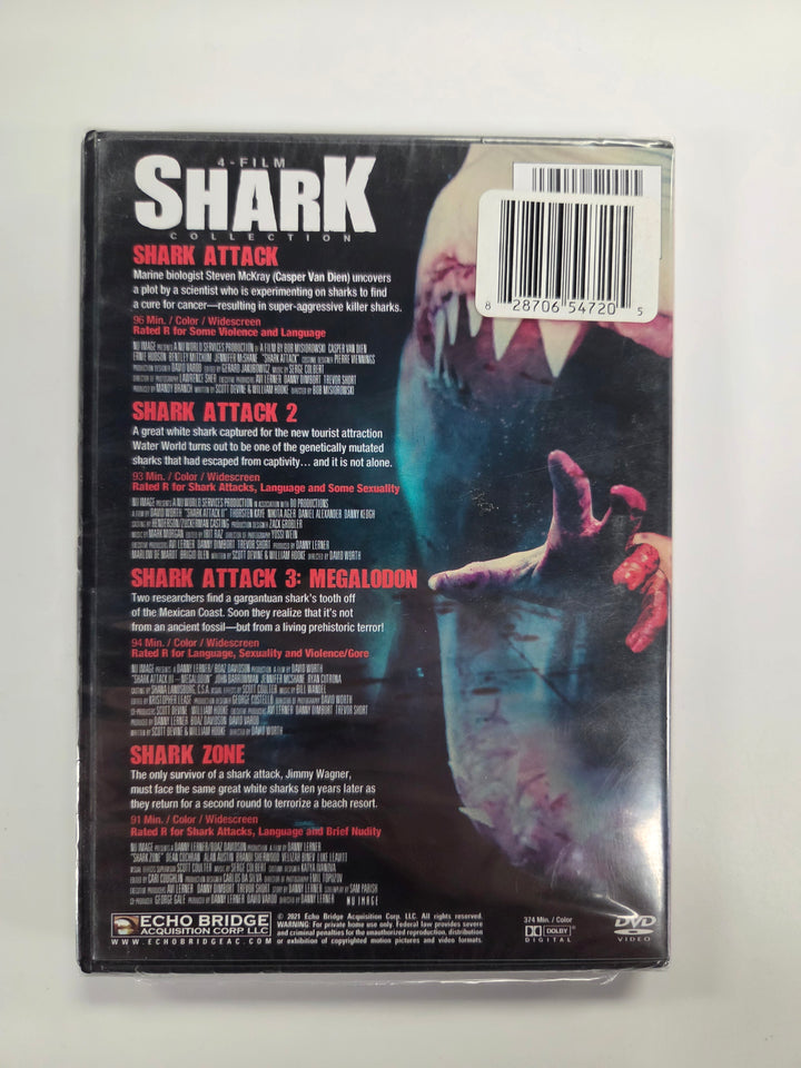 NEW 4-Film Shark Collection - DVD PM82626