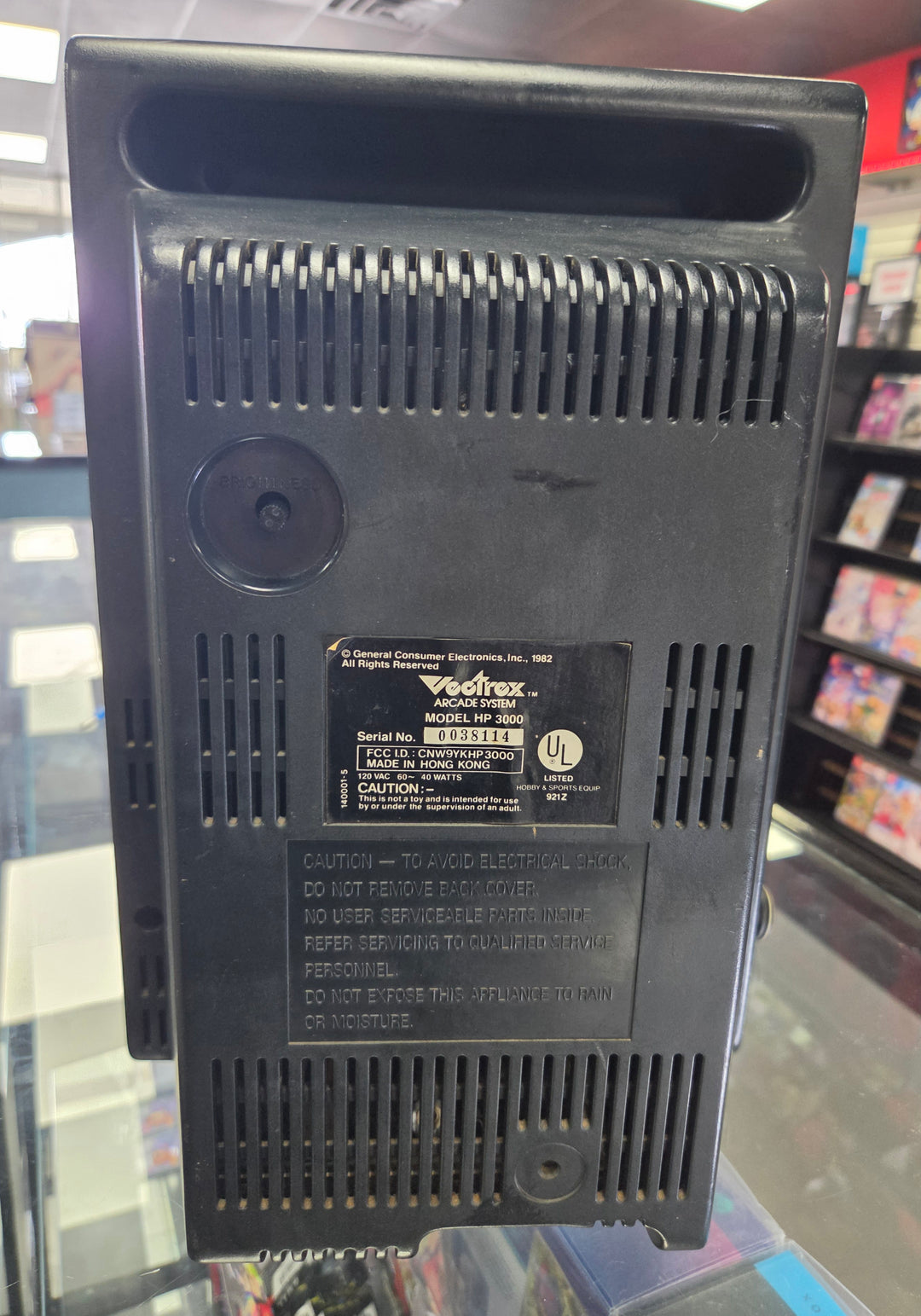 FOR PARTS NOT WORKING Defective Audio/Screen/Missing Controller/Untested Cartridge Slot Vectrex Console   POX013