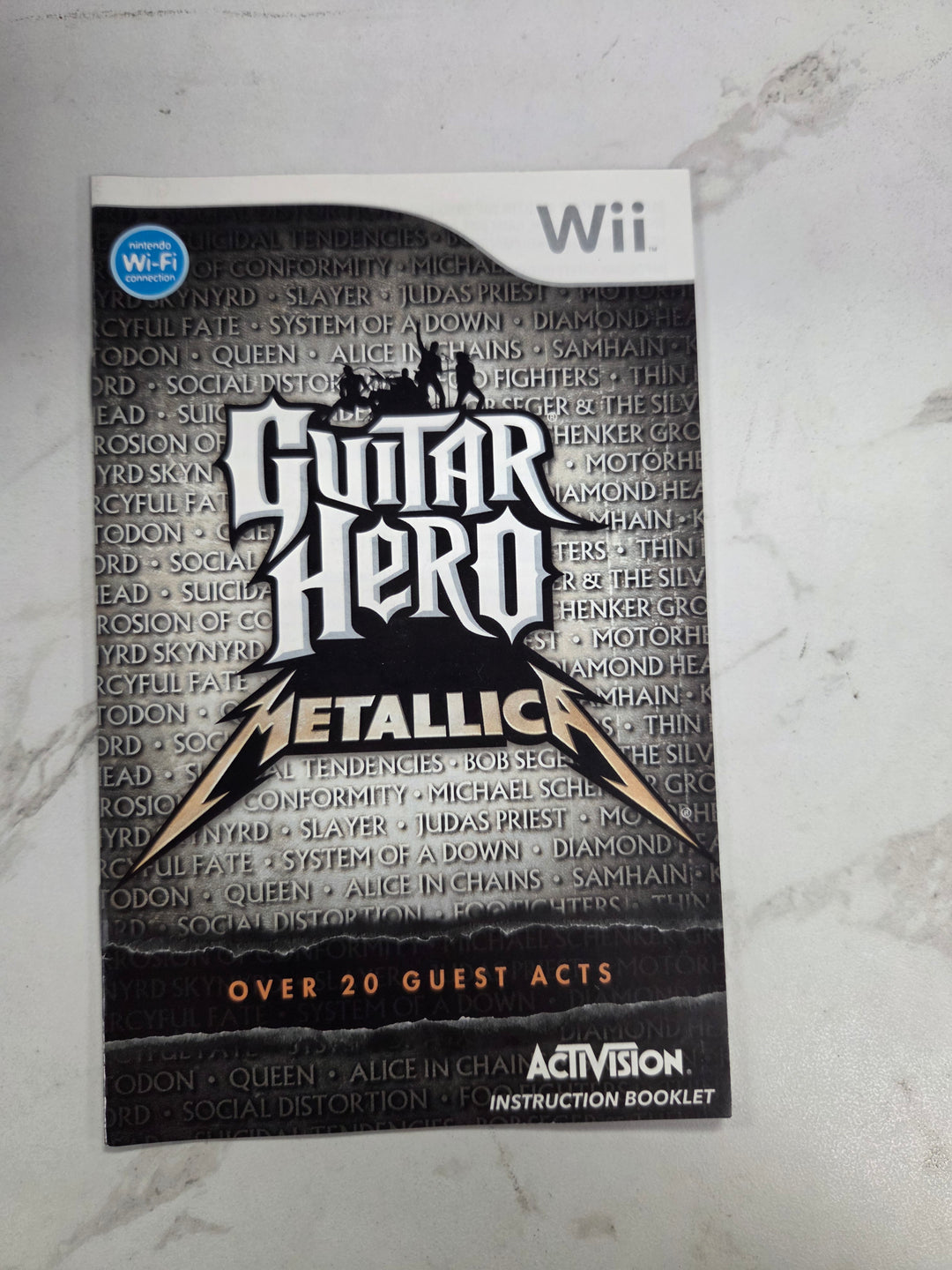 Guitar Hero: Metallica Wii MANUAL ONLY MO82826