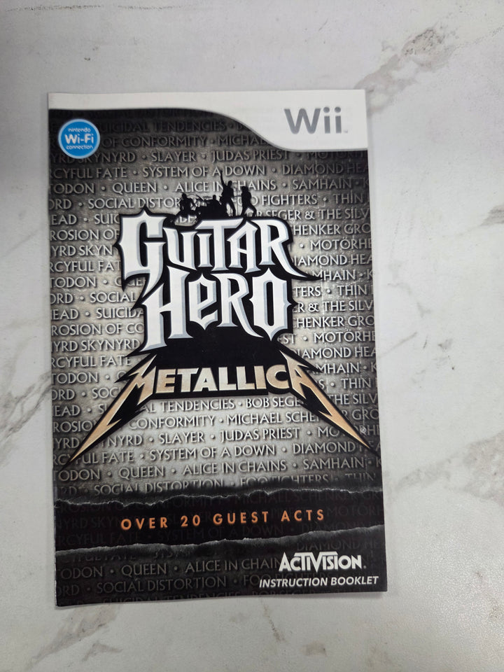 Guitar Hero: Metallica Wii MANUAL ONLY MO82826