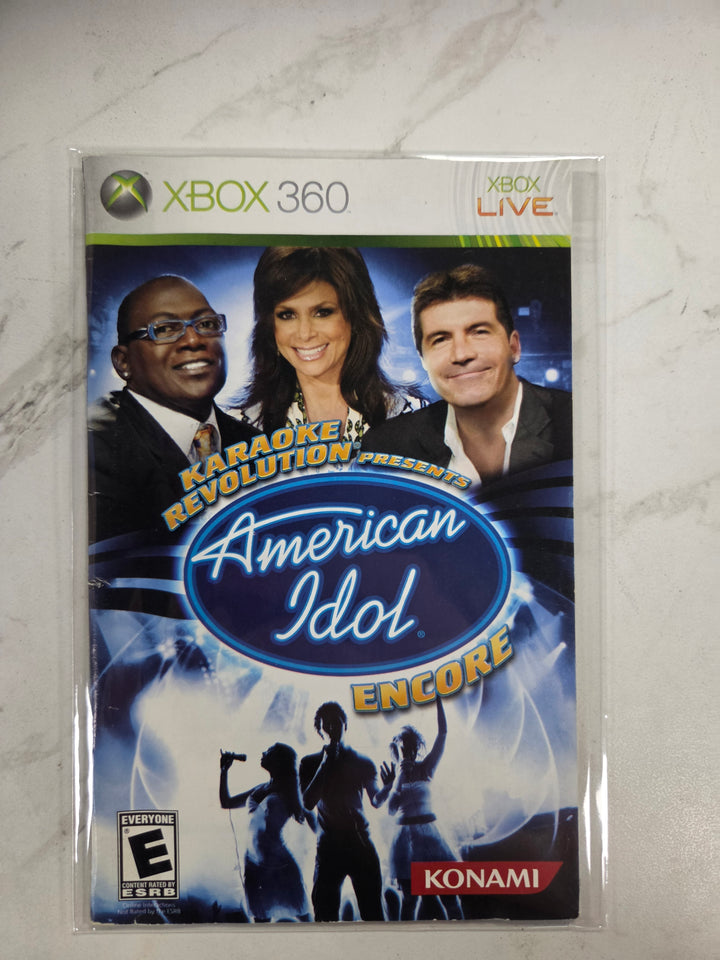 Karaoke Revolution Presents American Idol Encore Xbox 360 MANUAL ONLY MO82826