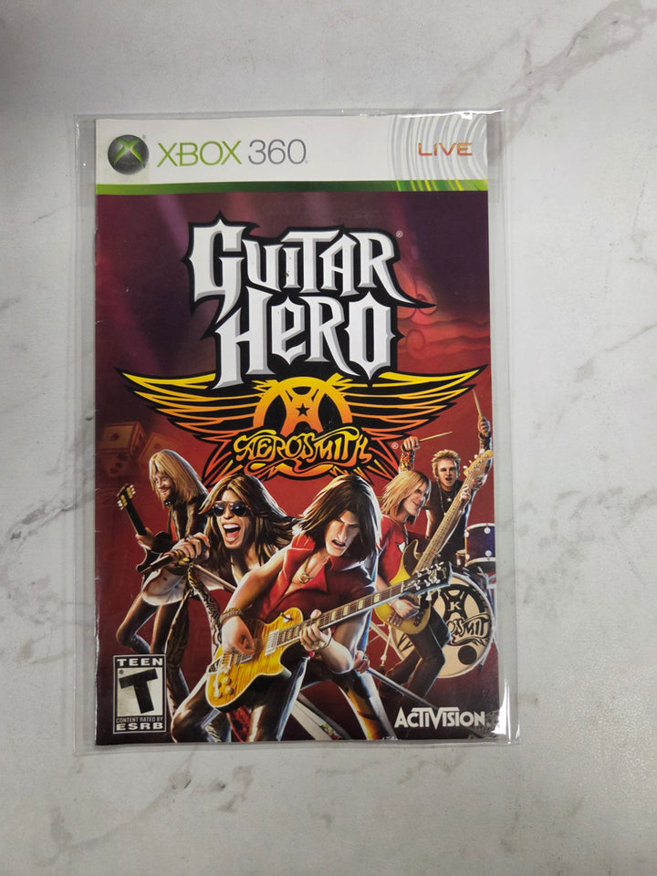 Guitar Hero: Aerosmith Xbox 360 MANUAL ONLY MO82826