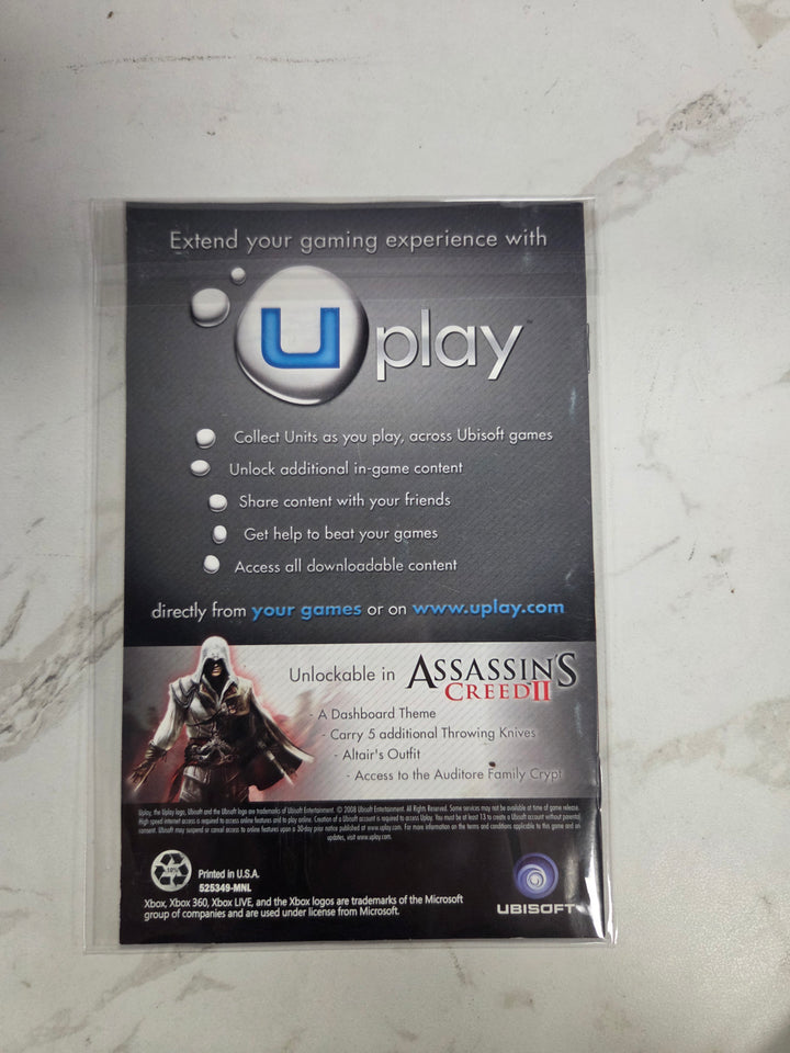 Assassin's Creed II Xbox 360 MANUAL ONLY MO82826