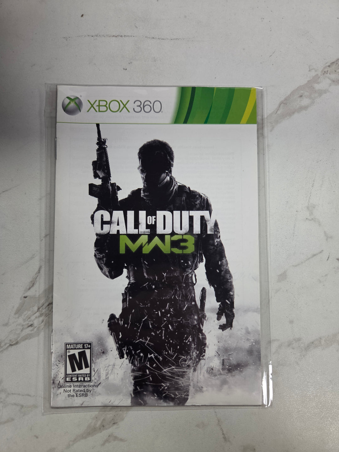 Call of Duty: Modern Warfare 3 Xbox 360 MANUAL ONLY MO82826