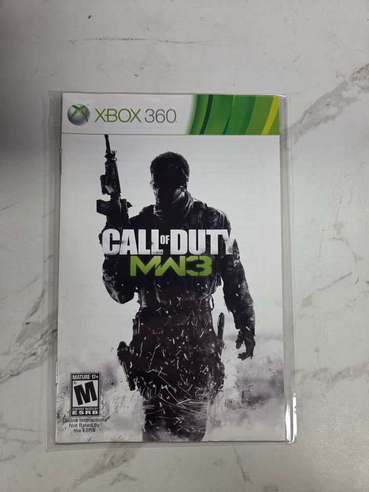 Call of Duty: Modern Warfare 3 Xbox 360 MANUAL ONLY MO82826