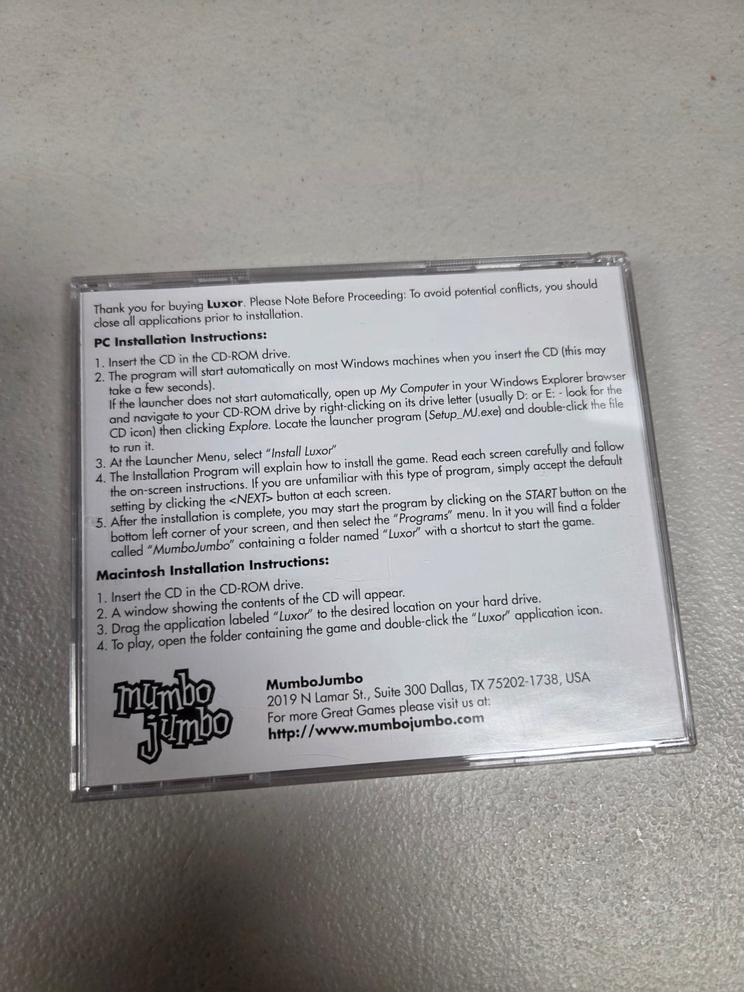 Luxor - PC CD-ROM PC82926