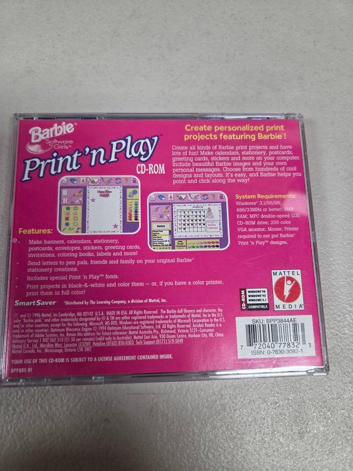 Barbie Print 'n Play - PC CD-ROM PC82926