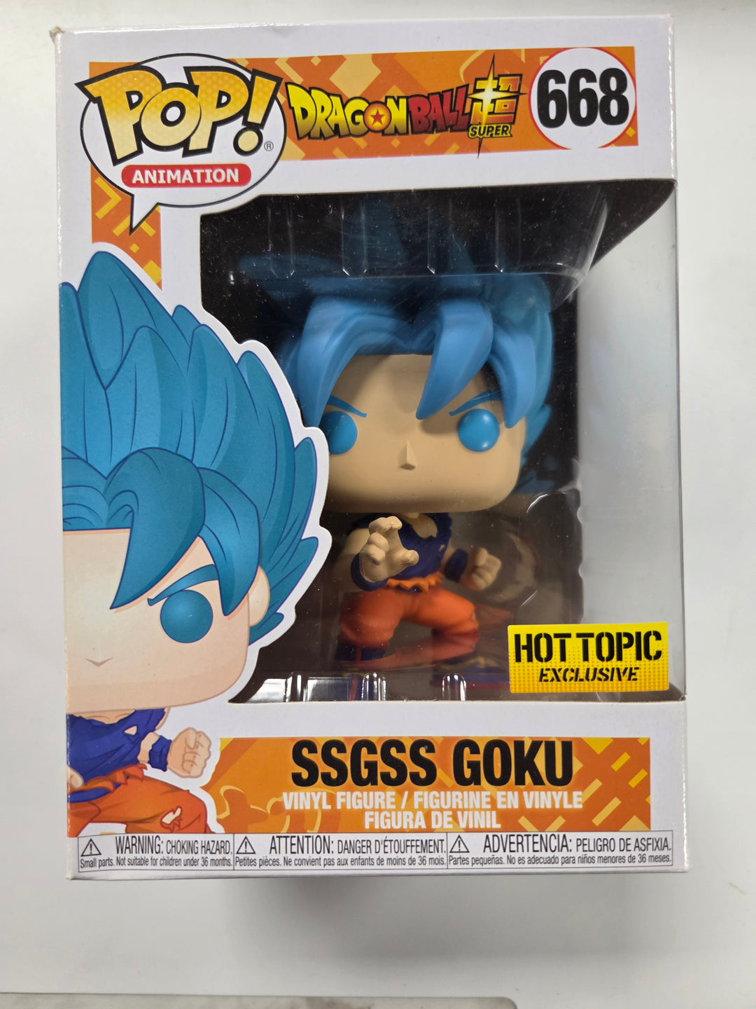 Funko Pop! SSGSS Goku #668, Dragon Ball Super FP9226