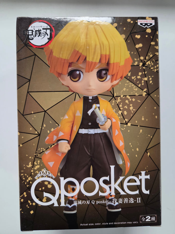 NEW Banpresto Q Posket Demon Slayer - Zenitsu Agetsuma Version A Figure NT9226