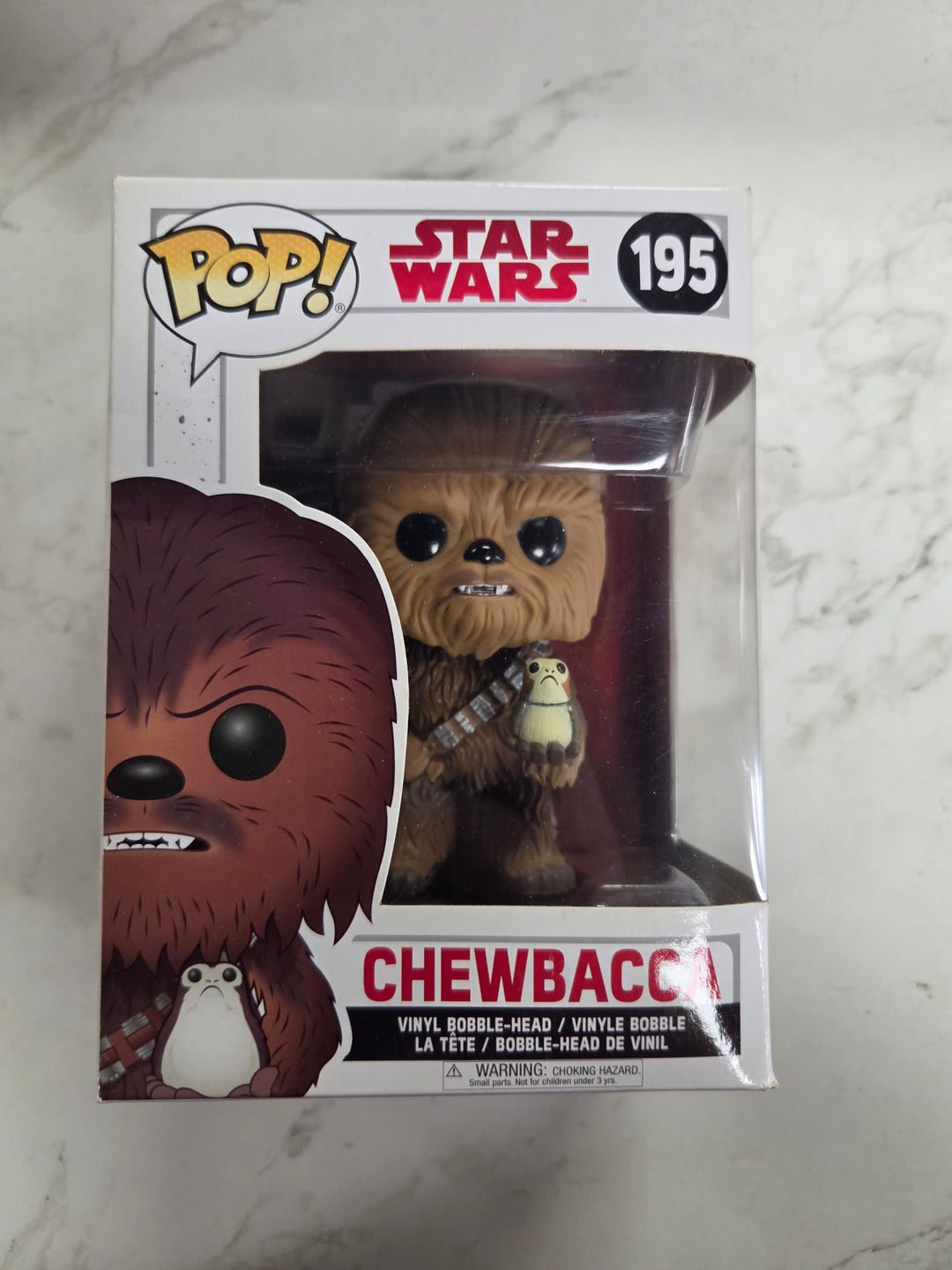 Funko Pop! Chewbacca With Porg #195, Star Wars FP9326