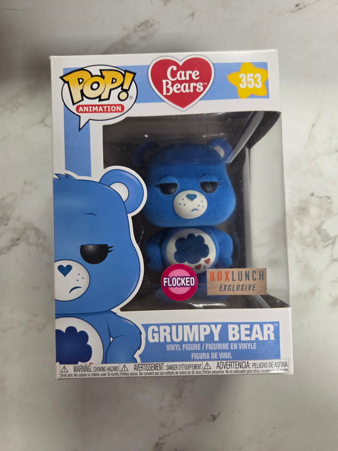Funko Pop! Grumpy Bear [Flocked] #353, Care Bears FP9326