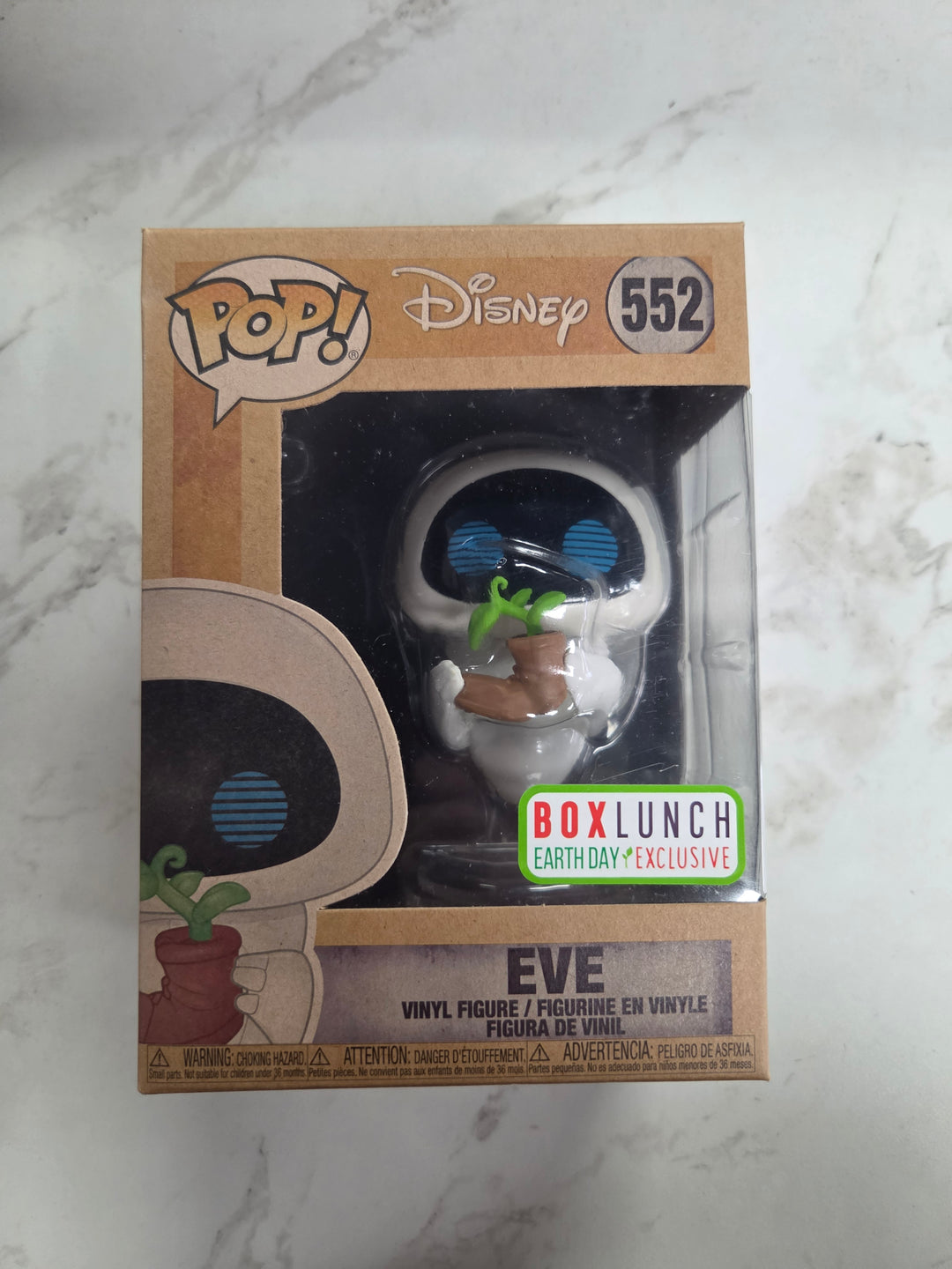Funko Pop! Eve #552, Wall-E. BoxLunch Earth Day Exclusive FP 9326
