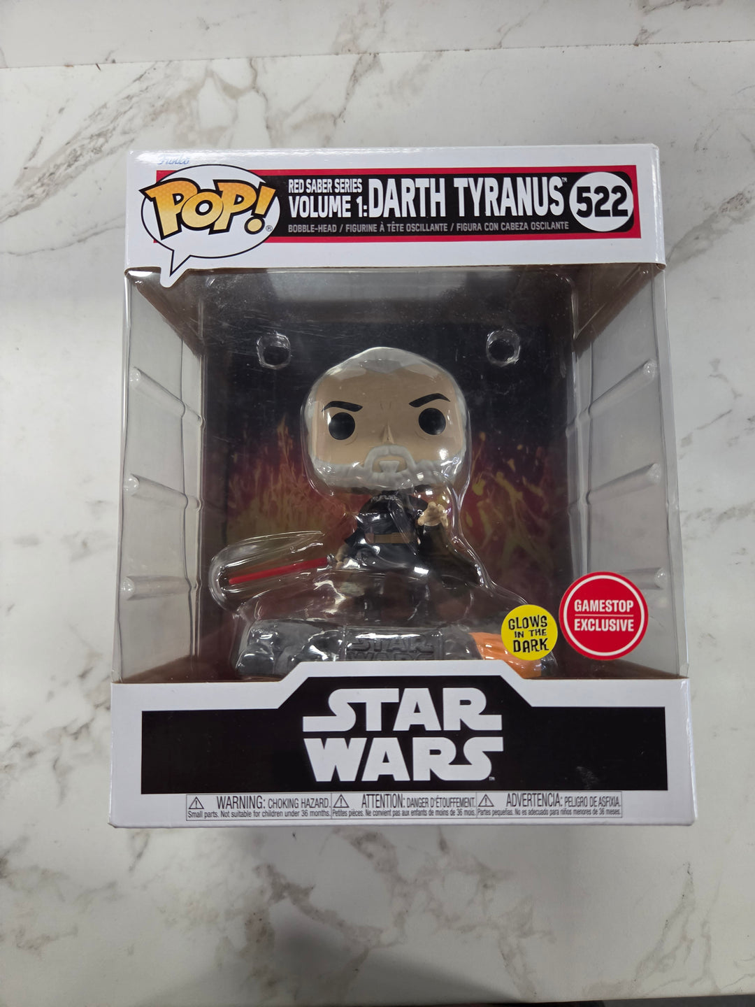 Funko Pop! Red Saber Series Volume 1: Darth Tyranus #522, Star Wars FP9326