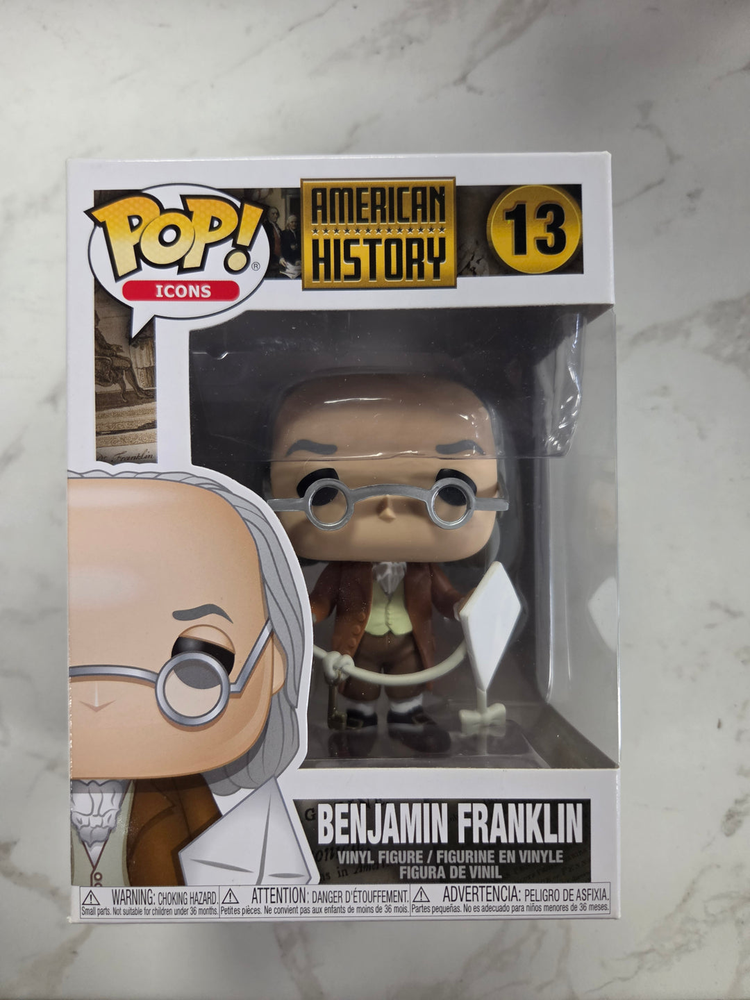 Funko Pop! Benjamin Franklin #13, American History FP9326