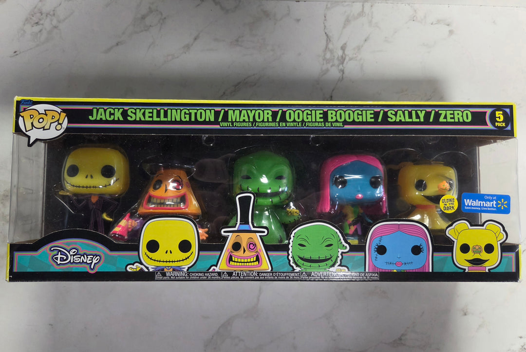 Funko Pop! Jack Skellington/Mayor/Oogie Boogie/Sally/Zero, Nightmare Before Christmas. Walmart Exclusive FP9726