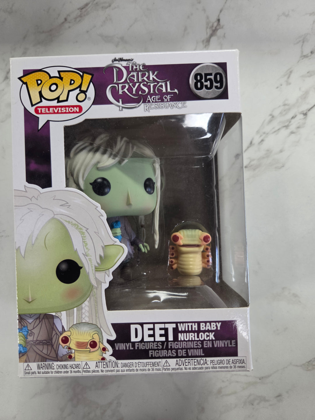 Funko Pop! Deet with Baby Nurlock #859, FYE. The Dark Crystal: Age of Resistance. GITD FP9726
