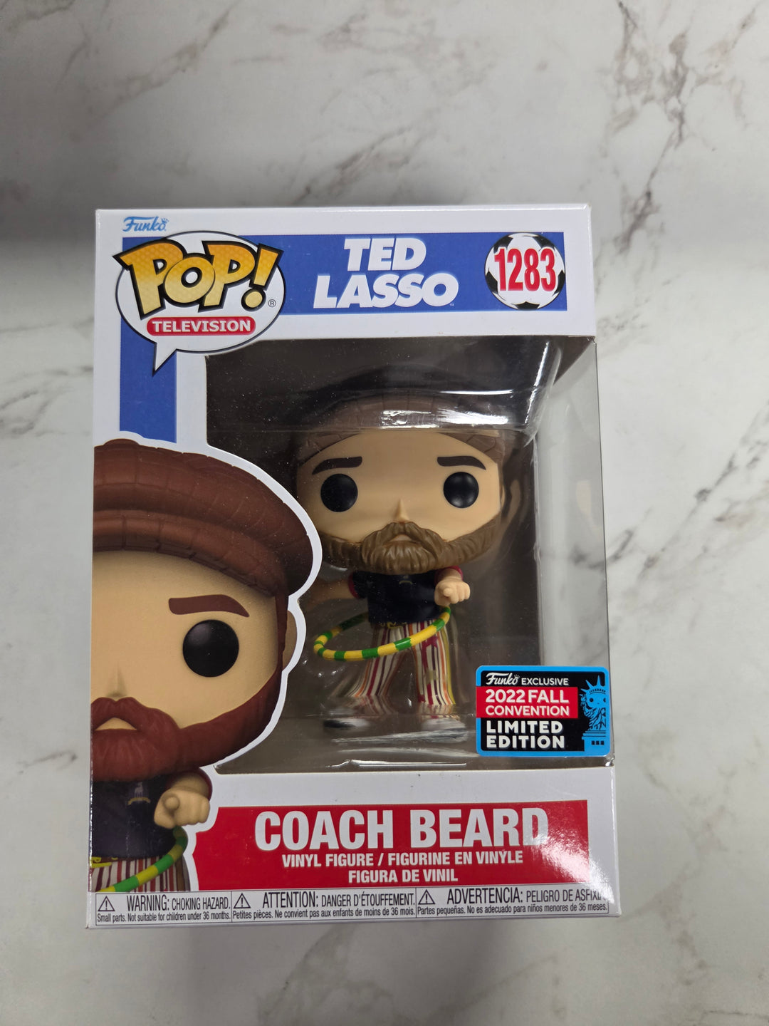 Funko Pop! Coach Beard #1283, NYCC. Ted Lasso FP9726