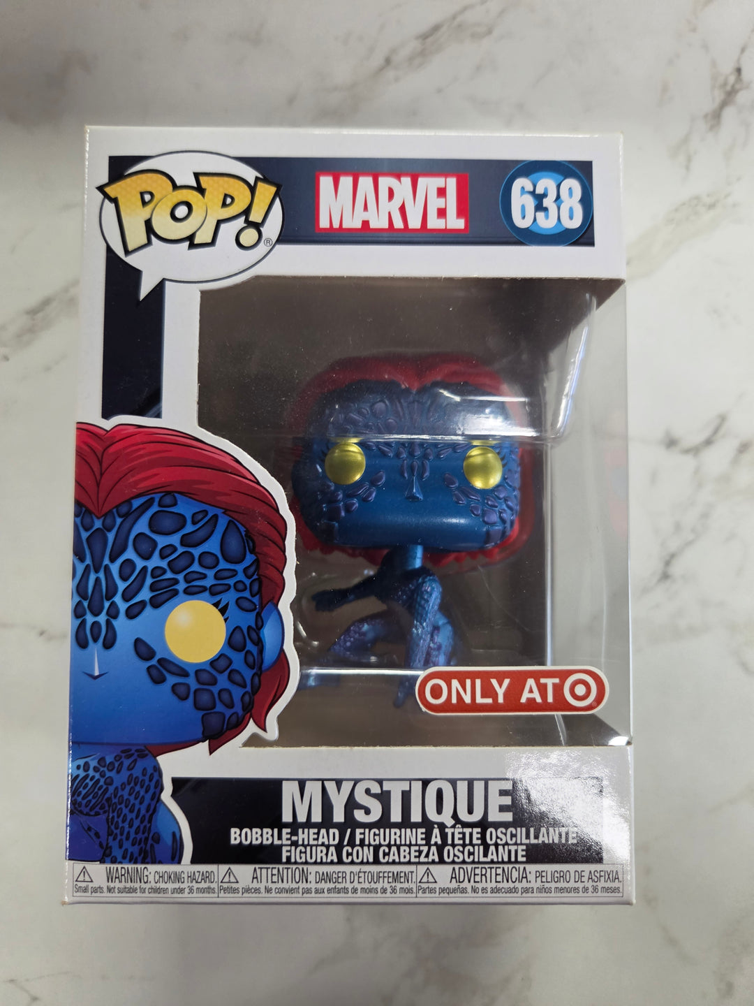 Funko Pop! Mystique [Metallic] #638, X-Men 20th Anniversary. Target Exclusive FP91126