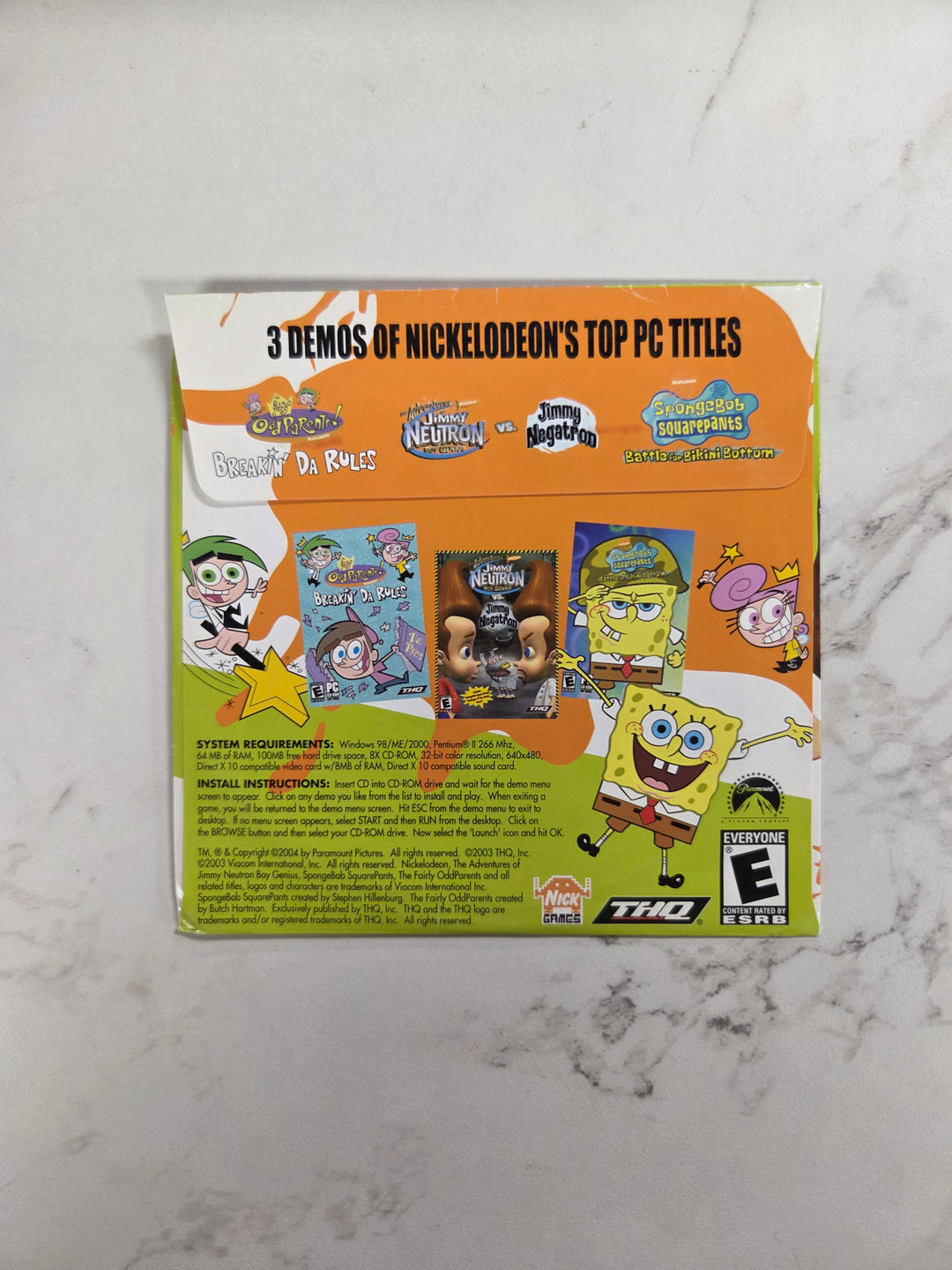 Nickelodeon Puffs PC CD-ROM Demo Sampler PC92926