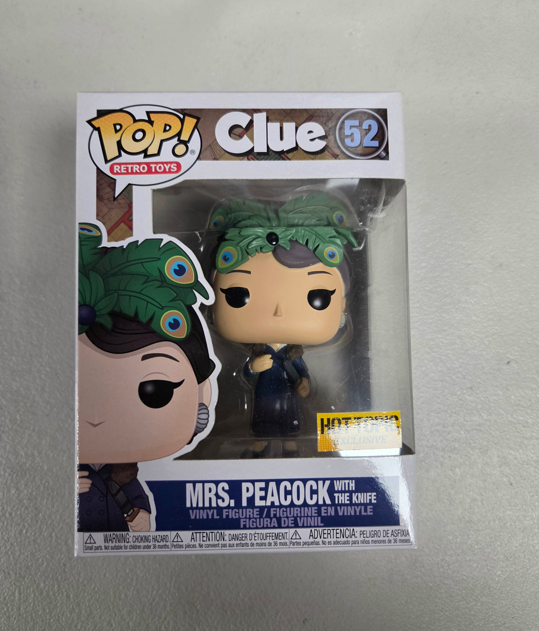 Funko Pop! Mrs. Peacock with the Knife #52, Clue FP93026