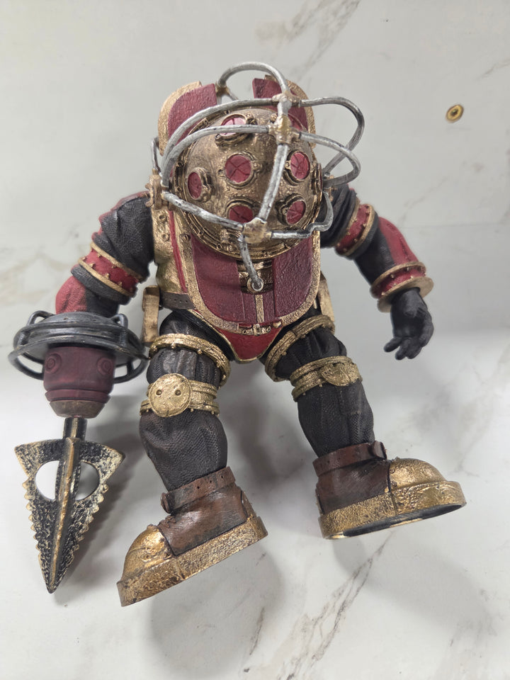 NECA - Bioshock 2 Big Daddy Elite Bouncer 8" Figure (Missing a Tank/Bent Helmet Frame/Missing Tank Valve) UT101426
