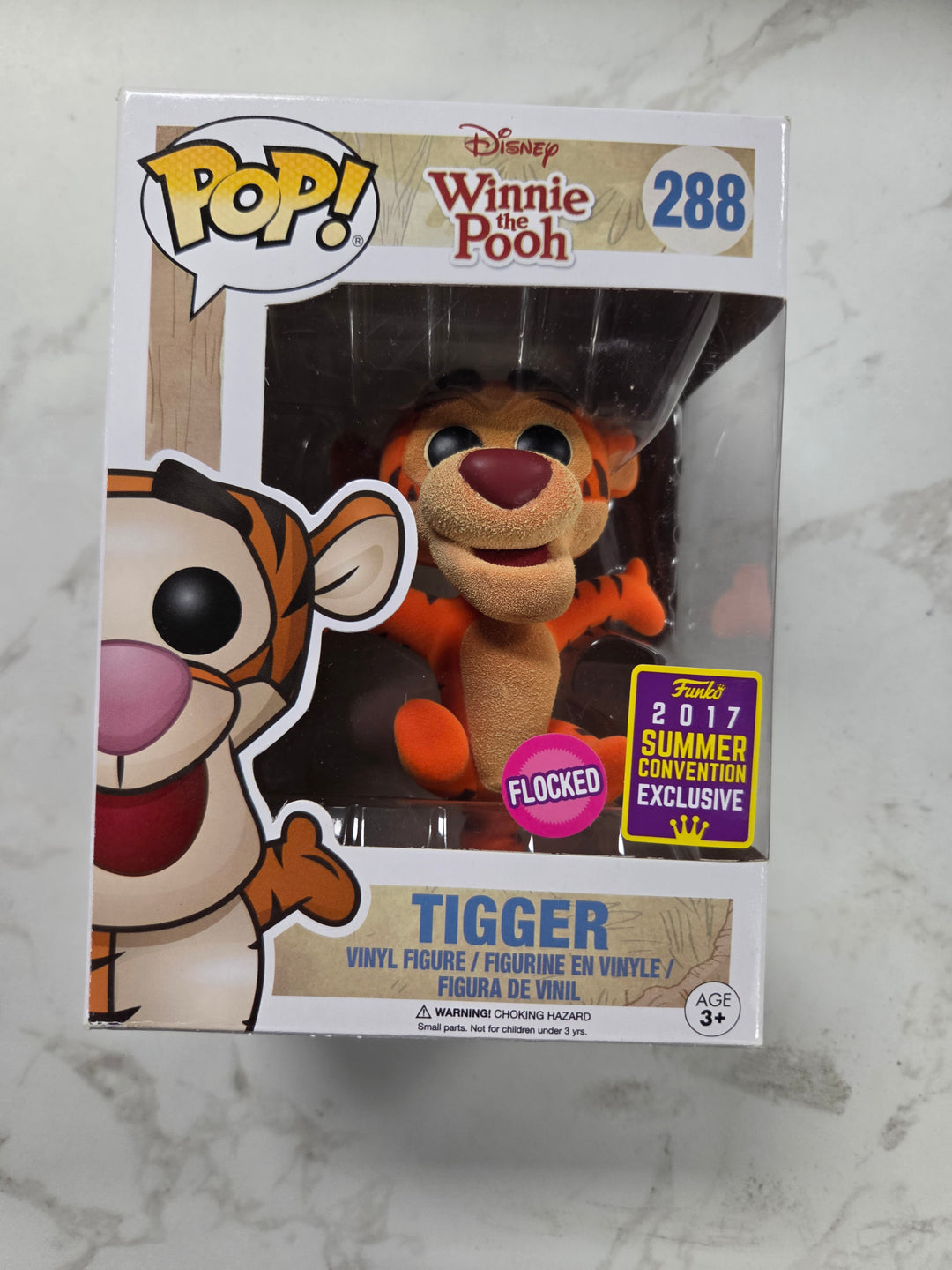 Funko Pop! Tigger #288 (Flocked), Winnie the Pooh. Flocked. Summer Convention FP101526