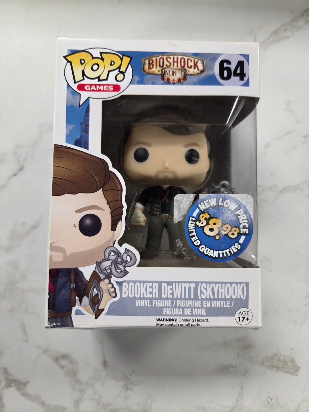 Funko Pop! Booker DeWitt #64, Bioshock Infinite (Damaged Box) FP101526