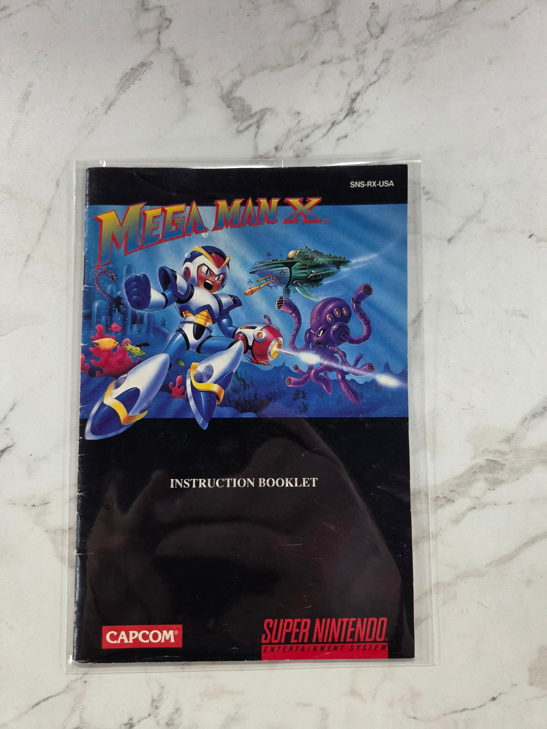 Mega Man X SNES Super Nintendo Manual ONLY   MO102026