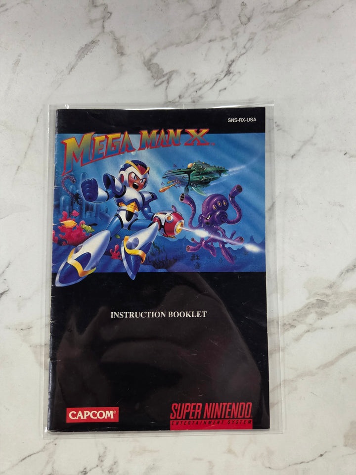 Mega Man X SNES Super Nintendo Manual ONLY   MO102026