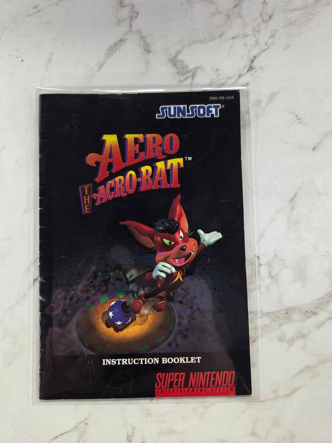 Aero the Acro-Bat - SNES MANUAL ONLY MO102626