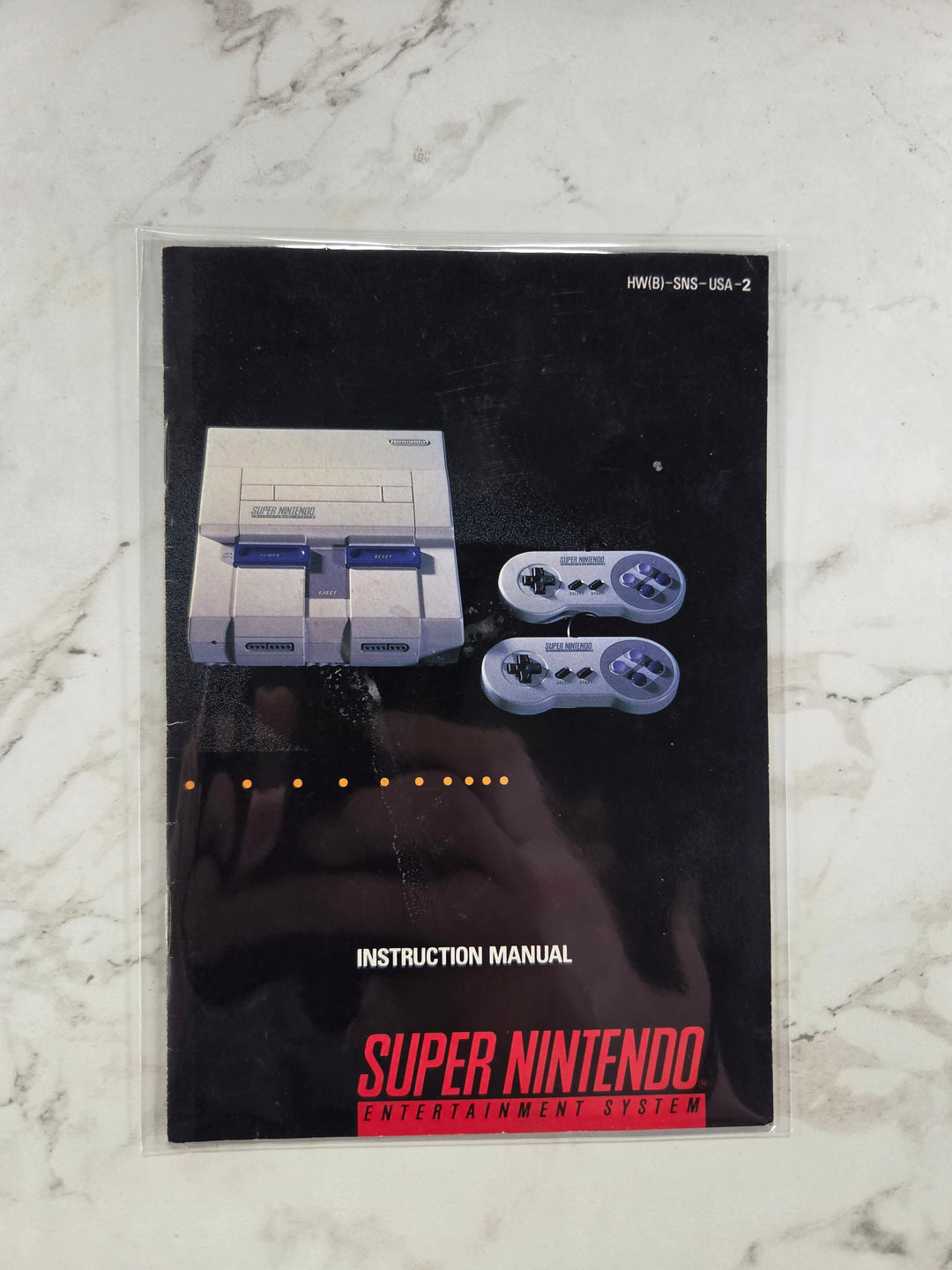 SNES Console Instruction Manual - SNES MANUAL ONLY MO102626