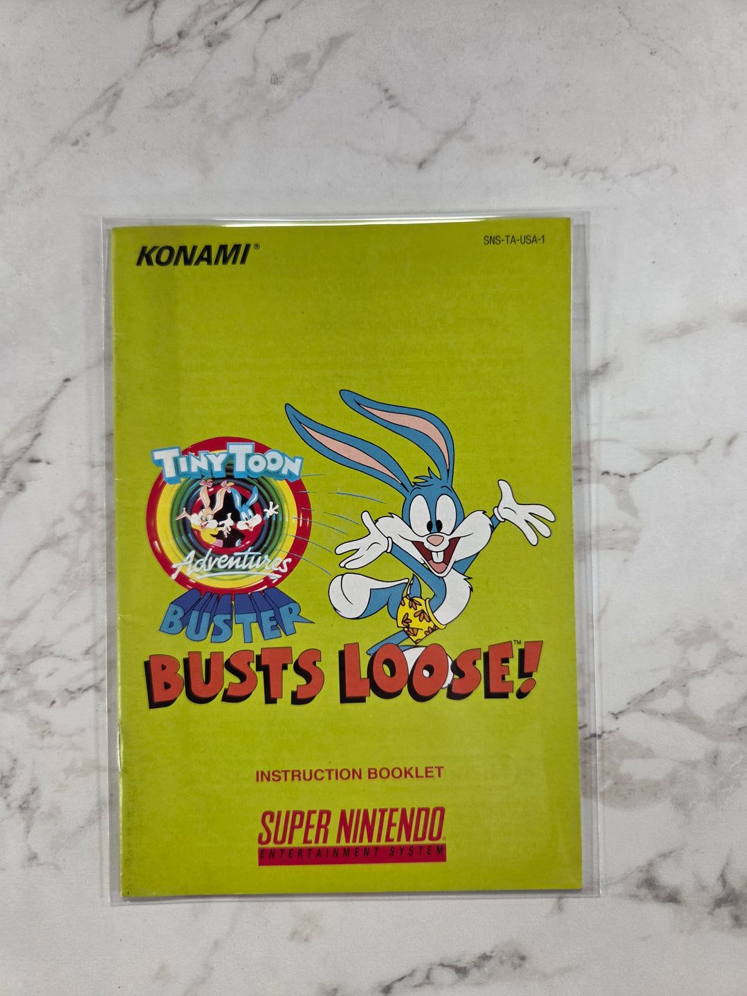 Tiny Toon Adventures: Buster Busts Loose - SNES MANUAL ONLY MO102626