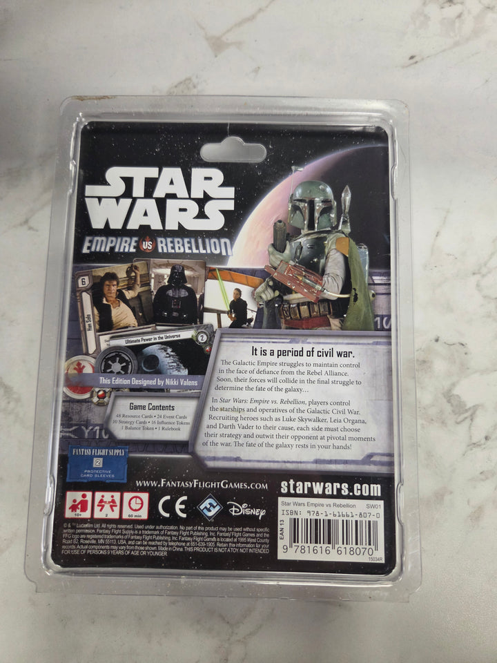 NEW Star Wars Empire vs. Rebellion Board Game NT102126